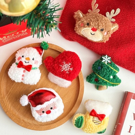 Broches De Noël Mignonnes En Peluche 2