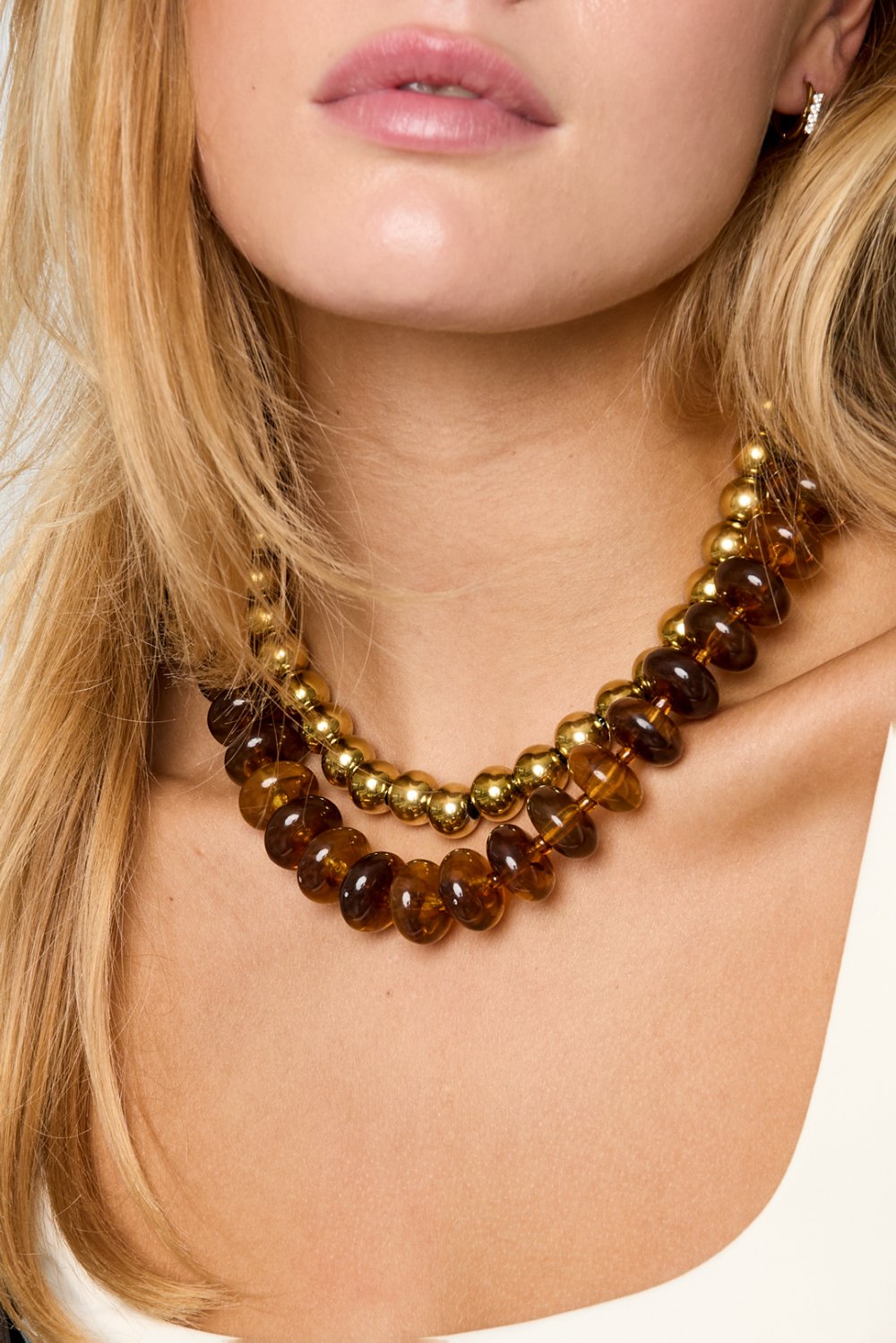 Colliers De Perles Acryliques Dégradées, Collection Simple Daily Simple, Bijoux Pour Femmes h5Image3
