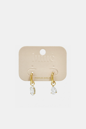 Boucles D'Oreilles Pendantes En Acier Inoxydable, Forme Elliptique, Collection Simple Daily Simple, Bijoux Pour Femmes h5 Image3