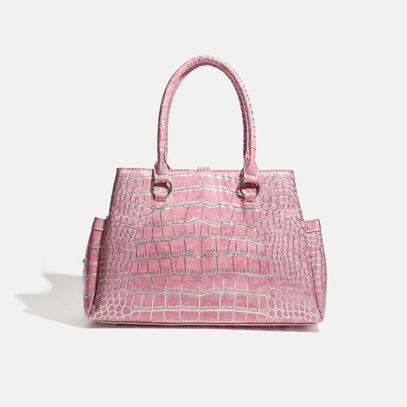 Sacs À Main Carrés Pour Femmes En Pu, Style Années 2000, Ornés De Clous En Forme De Cœur Et De Rivets, Couleur Unie. Image8