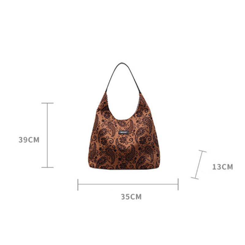 Sacs À Bandoulière Carrés Pour Femmes En Daim Imprimé Cachemire Uni Style Bohème Image5