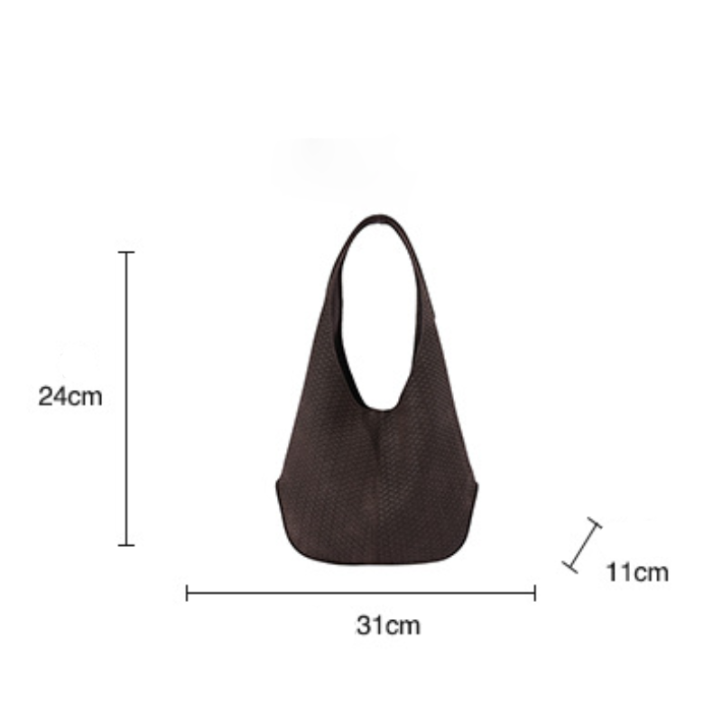 Sacs Bandoulière Femme En Pu Tissé Uni Style Décontracté Image8