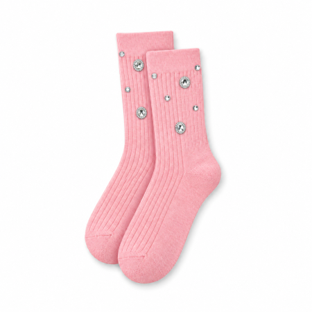 Chaussettes Mi-Mollet Élégantes Unies Pour Femmes