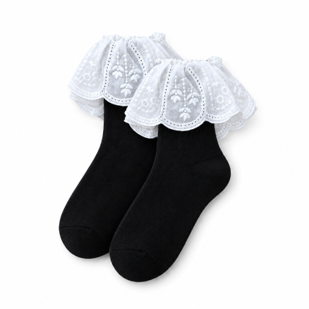 Chaussettes Mi-Mollet Élégantes, Légèrement Rebondissantes, De Couleur Unie, Pour Femmes