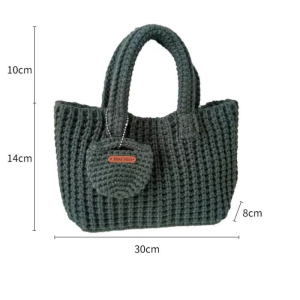 Sacs À Main Carrés Pour Femmes, Style Décontracté, Couleur Unie, En Polyester Tissé h5 Image8