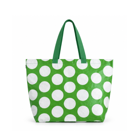Sacs Cabas Carrés Pour Femmes En Polypropylène Tissé À Pois Multicolores, Style Décontracté