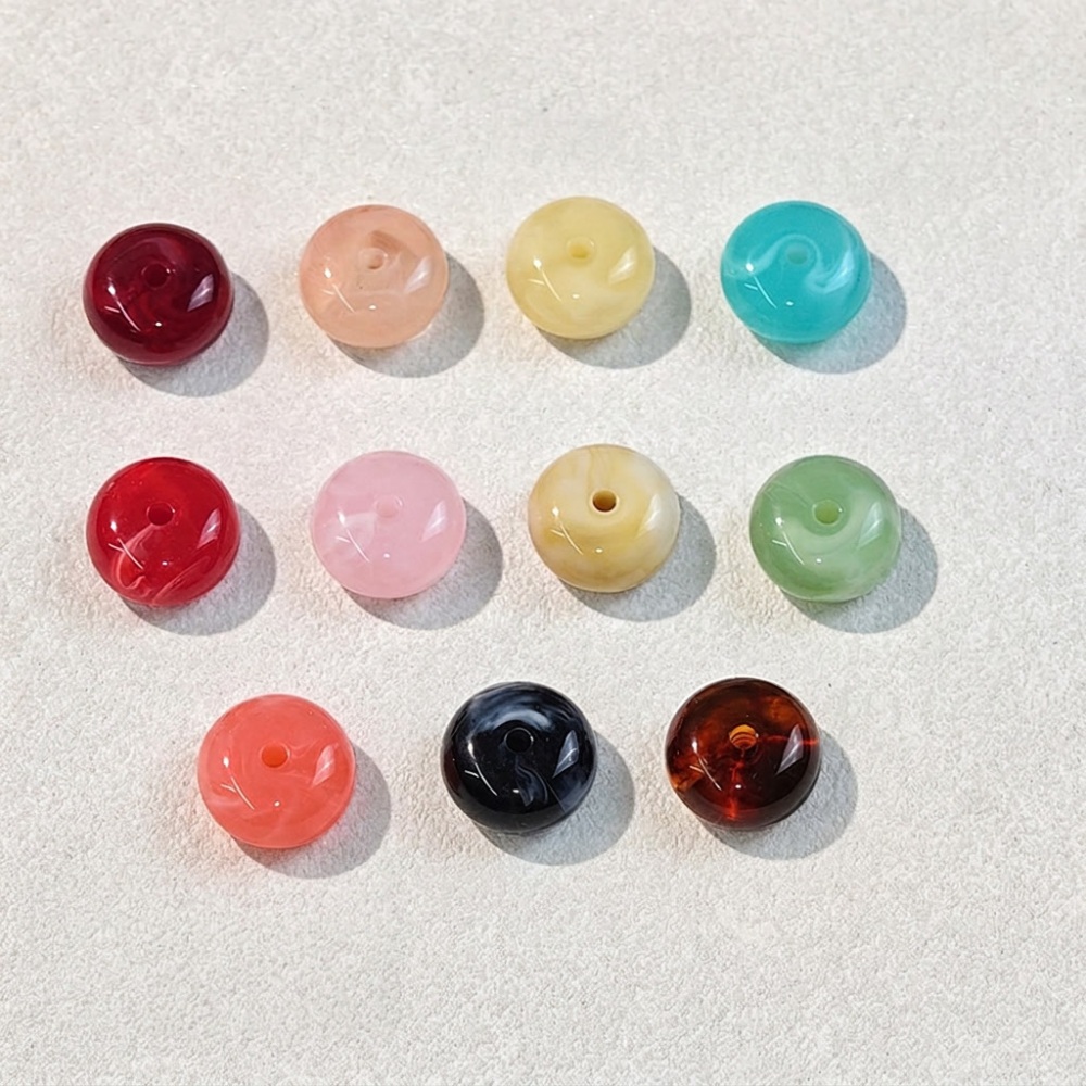 Perles Acryliques Rondes Dégradées De Couleur, Série Simple, 17 Mm Image2