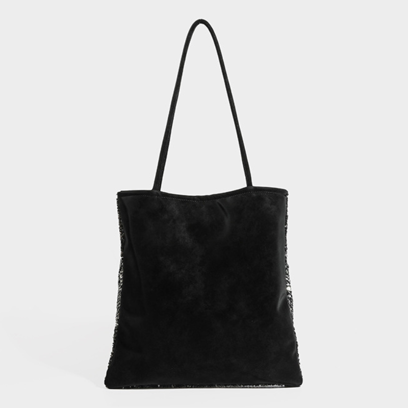 Sacs À Bandoulière Carrés Pour Femmes, Style Patchwork Décontracté, Sequins, Polyester Multicolore h5Image16