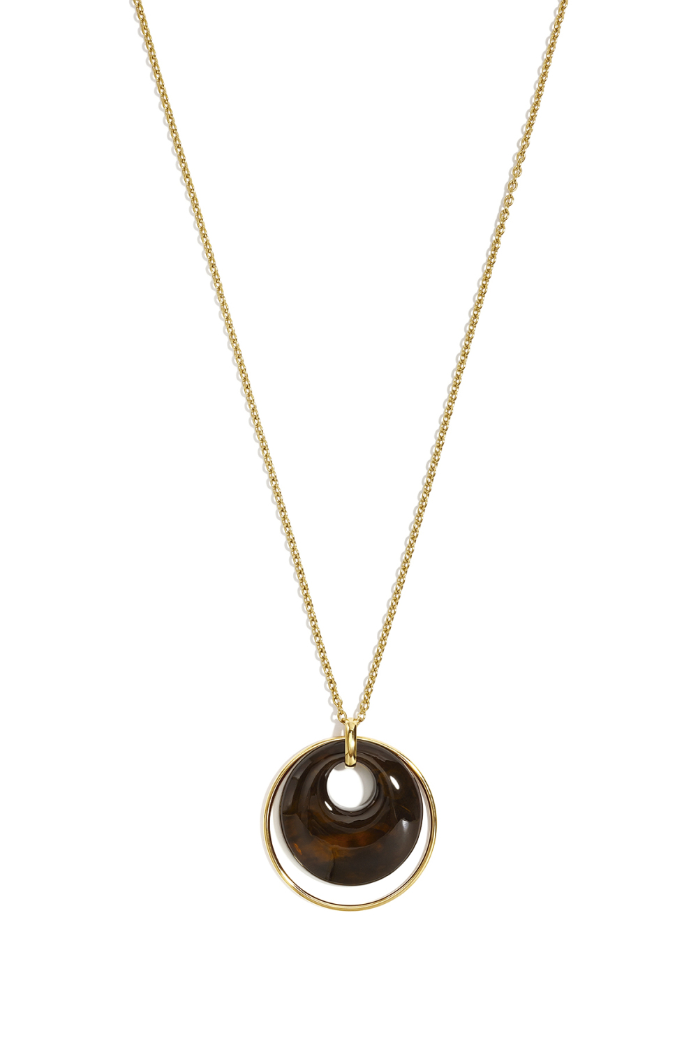 Colliers Longs En Acier Inoxydable, Style Cercle, Collection Daily Simple, Bijoux Pour Femmes