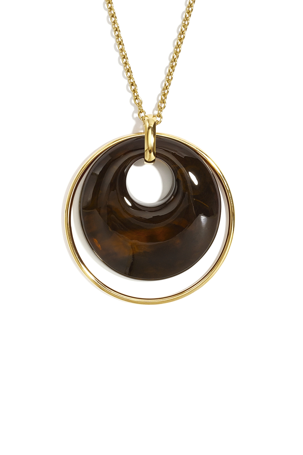 Colliers Longs En Acier Inoxydable, Style Cercle, Collection Daily Simple, Bijoux Pour Femmes h5Image2