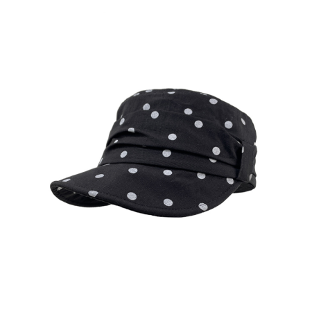Bérets En Tissu À Pois Quotidiens De La Série Simple
