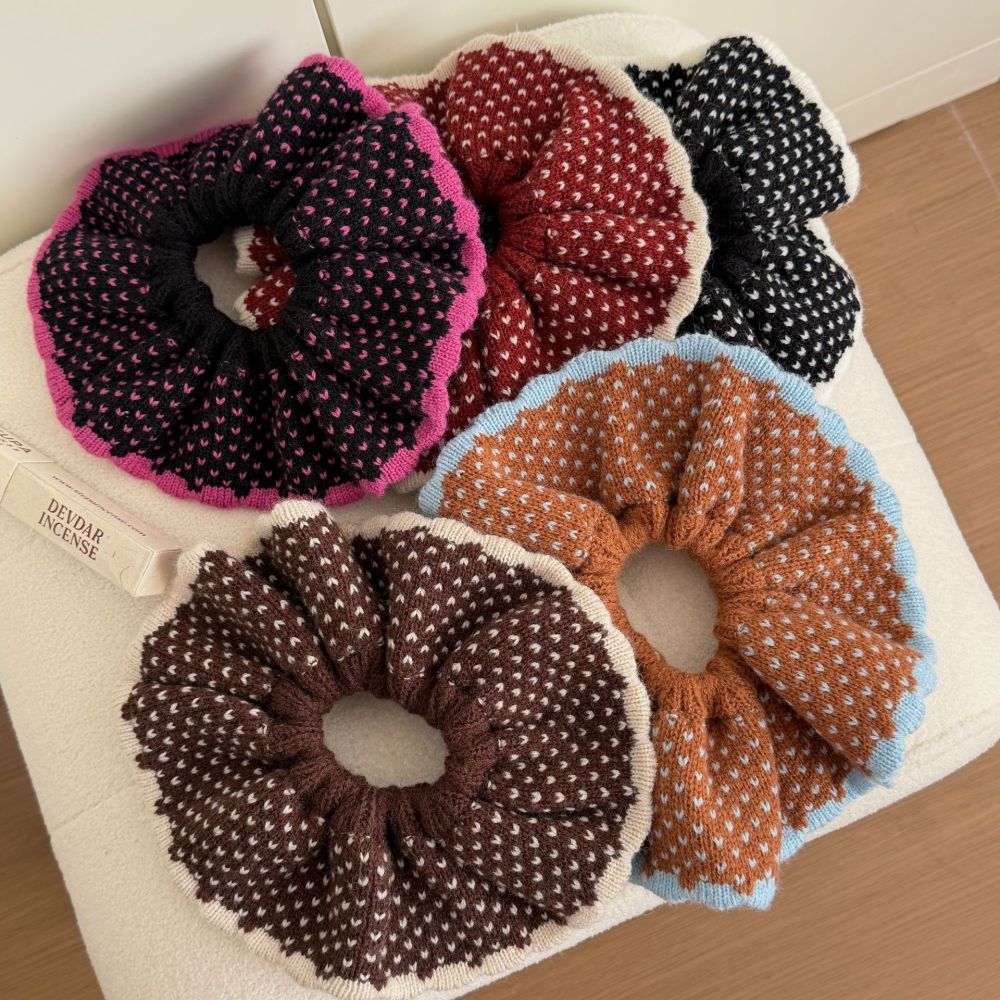 Chouchous En Polyester Tissé, Coloris Assortis, Style Ethnique Décontracté, Motif Cœur. Image2