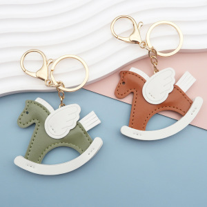 Porte-Clés En Pu À Ailes Multicolores, Motif Animal Décontracté, Collection Simple Series h5 Image2