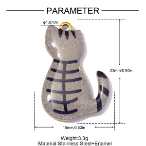 Pendentifs Pour Femmes, Collection Romantique, En Forme De Cœur, D'Animal Et De Géométrie, En Acier Inoxydable Étanche, Couleur Or. h5 