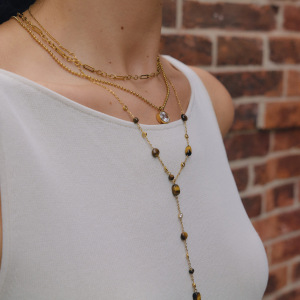 Ensembles De Colliers Pour Femmes En Perles Et Pierres Naturelles Couleur Or h5 Image3