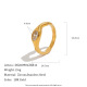 Couleur or/Taille de bague 8/Style6 Image18