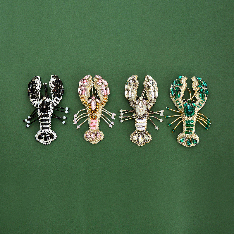 Broches Luxueuses En Perles Naturelles, Style Océanique, Tissées À La Main, Ornées De Strass Et De Perles De Rocaille. Image3