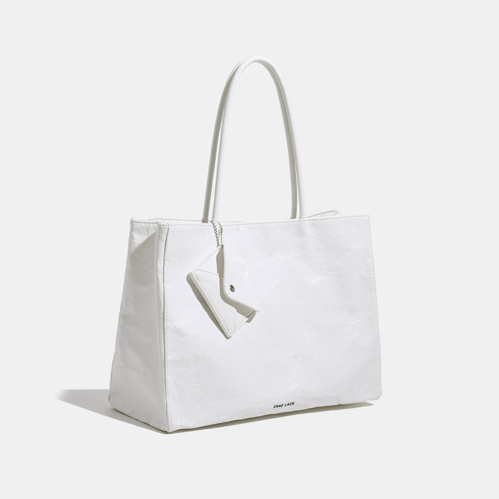Sacs Cabas Carrés Pour Femmes En Pu Uni, Style Minimaliste, Sans Inscription h5Image3