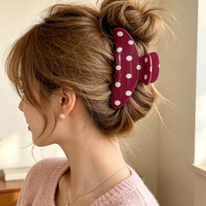 Pinces À Cheveux Simple Series Retro Stripe Polka Dots Mixte Color Pvc h5 Image2