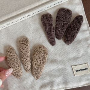 Pinces À Cheveux Ethniques Décontractées, Unies, Tissées, De Forme Géométrique, En Polyester h5 Image3