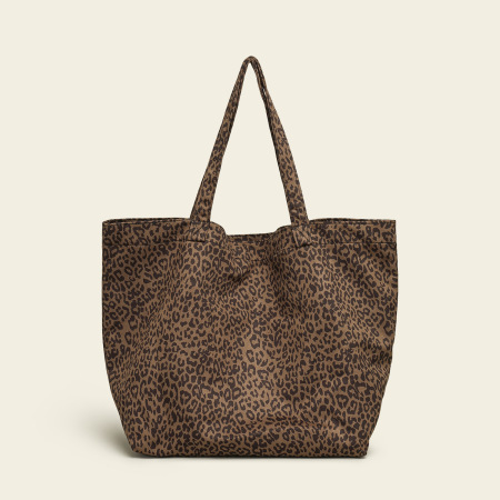 Sacs À Bandoulière Carrés Pour Femmes En Toile Imprimée Léopard, Style Décontracté 2