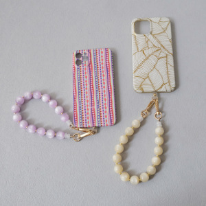 Chaîne De Téléphone En Acrylique Avec Perles Unies De La Série Simple Daily, Dégradé De Couleurs. h5 Image5