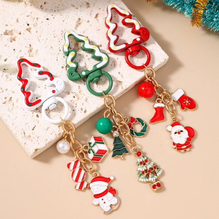 Porte-Clés De Noël Mignon En Alliage, Série Simple, Mignon. 2