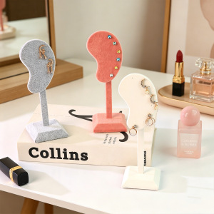 Présentoir À Boucles D'Oreilles En Velours De Forme Irrégulière, Collection Simple Series Daily h5 Image2