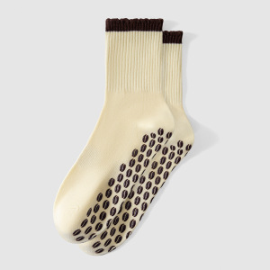 Chaussettes Mi-Mollet À Rayures Sportives Et Lettres Rebondissantes h5 