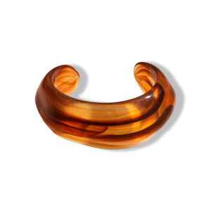 Bracelets Pour Femmes En Acrylique, Forme Irrégulière Rétro, Couleur Dégradée, Collection Simple h5 Image5