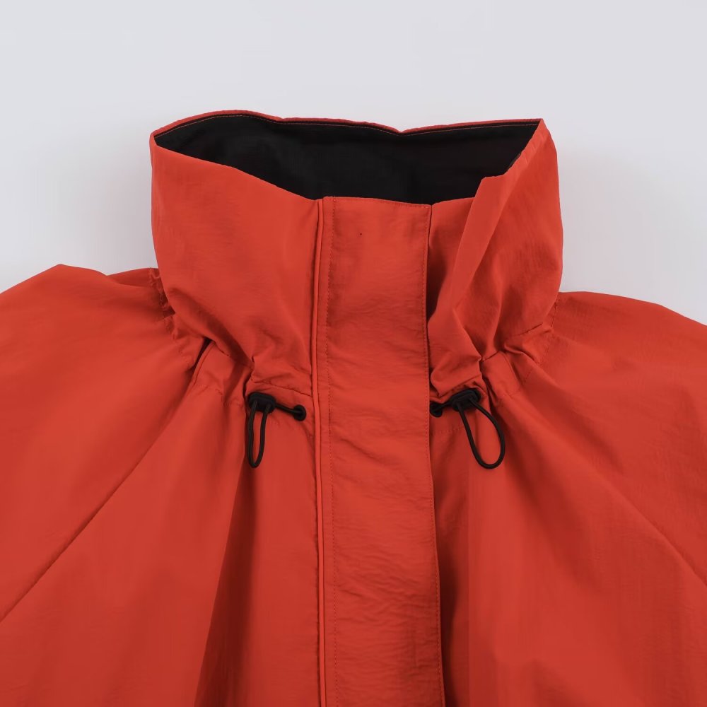 Vestes Et Manteaux Décontractés Unis À Volants Et Coupe Ample h5Image3