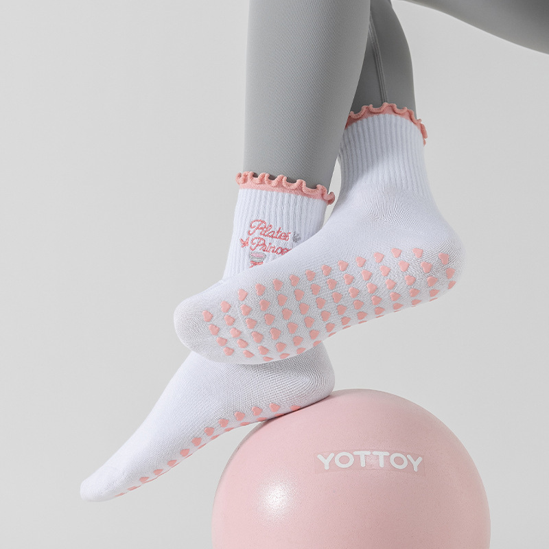 Chaussettes Mi-Mollet Pour Femmes, Style Sport, Avec Lettres, Couleurs Contrastées, Motif Cœur, Fruits Et Légumes. Image4