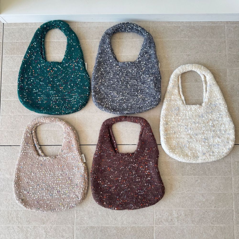 Sacs À Main Ronds Pour Femmes En Polyester Tissé, Style Décontracté, Couleur Unie Ou Dégradée. h5Image3