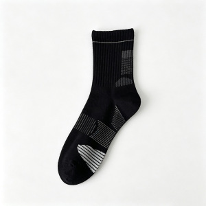 Chaussettes Mi-Mollet Unisexes À Rayures Sportives Et Rebondissantes h5 
