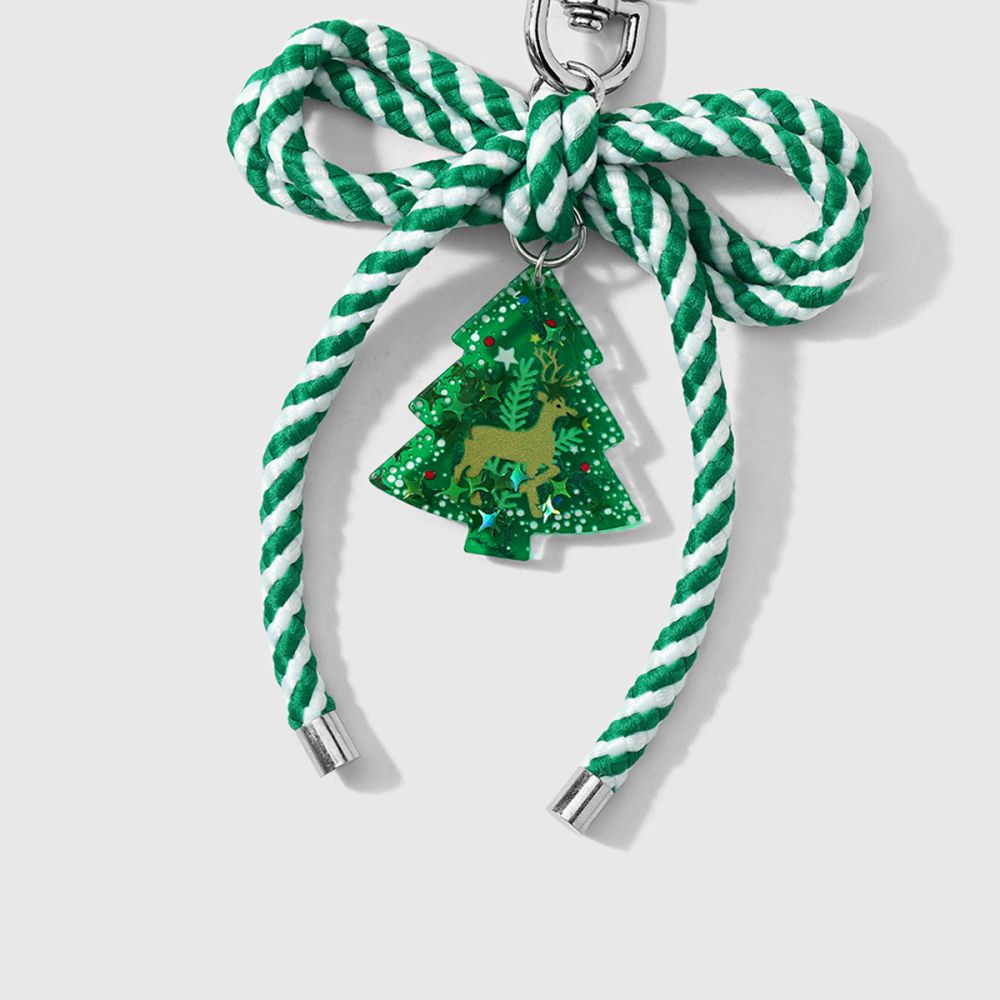 Breloques De Sac En Alliage De Noël En Forme De Nœud Papillon, Collection Quotidienne Simple Series Image6