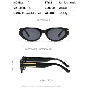 Lunettes De Soleil Simple Series Daily Solid Color À Imprimé Léopard Dégradé h5 Image4