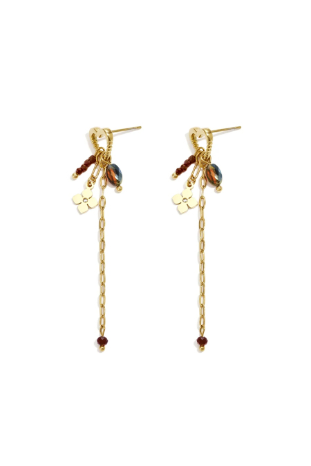 Boucles D'Oreilles Pendantes En Acier Inoxydable, Chaîne, Collection Simple Daily Simple, Bijoux Pour Femmes