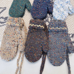 Gants Ethniques Décontractés En Laine Tissée Mélangée Polyester, Couleurs Assorties h5 Image6
