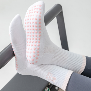 Chaussettes Mi-Mollet Pour Femmes, Style Sport, Lettres Colorées Et Cœur, À Rebond Intense h5 Image7