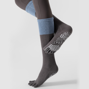 Chaussettes De Yoga À 5 Orteils Pour Femmes, À Rebond Élevé Et Coloris Contrastés. h5 Image3