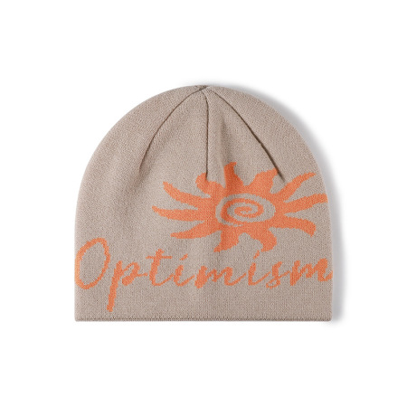 Bonnet En Polyester À Motif Soleil Et Lettres