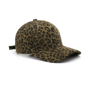 Casquette De Baseball Femme En Velours Côtelé Imprimé Léopard Décontracté h5 