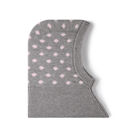 Chapeau À Oreillettes À Pois En Laine Et Polyester Mélangés Pour Femme