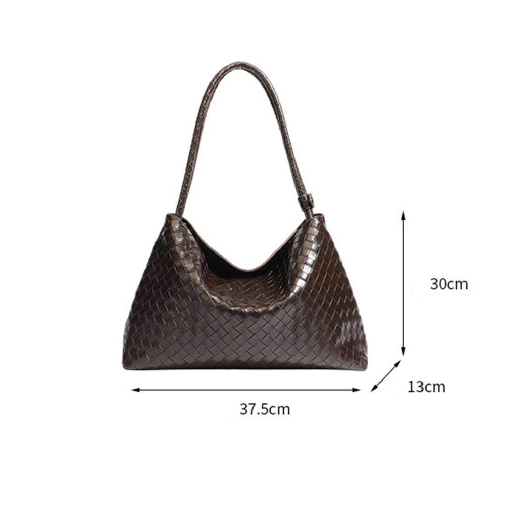 Sacs À Bandoulière Femme En Pu Tissé Uni Style Bureau Image5