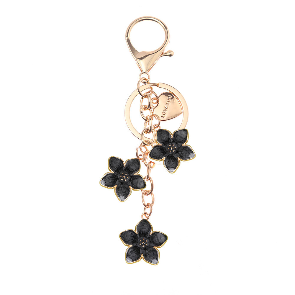 Porte-Clés En Alliage Simple Series Sweet Flower Letter Heart Letter Alloy Keychain Image4