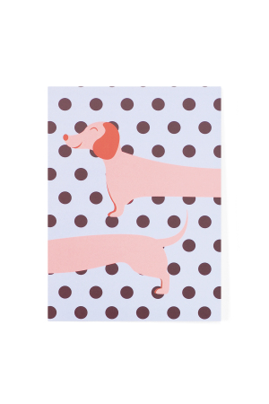 Cartes De Vœux Teckel Papier Simple Quotidien h5 