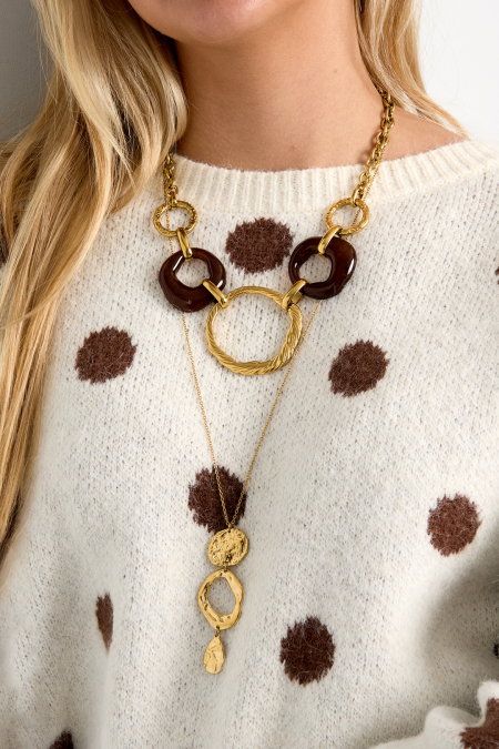 Colliers Pendentifs En Acier Inoxydable, Forme Irrégulière, Collection Simple Daily Simple, Bijoux Pour Femmes 2