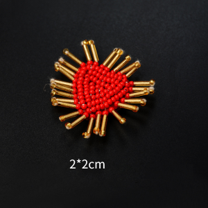Broches En Perles De Rocaille Tressées À La Main, Style Rétro Romantique h5 