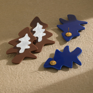 Boucles D'Oreilles Puces De Noël Mignonnes En Résine Pour Femmes h5 Image3