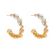 F677 - Boucles d'oreilles bicolores 